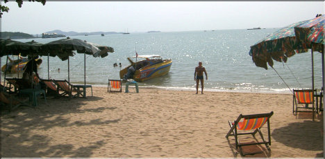 Pattaya's empty beaches