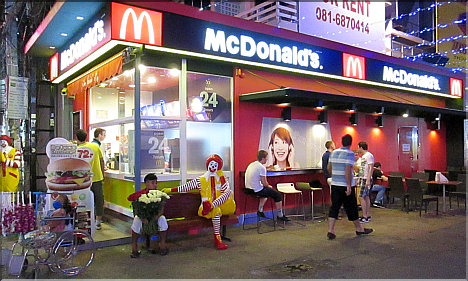 McWalking is expensive too: 72 Baht!