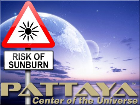 Risk of Sunburn at Pattaya Beach