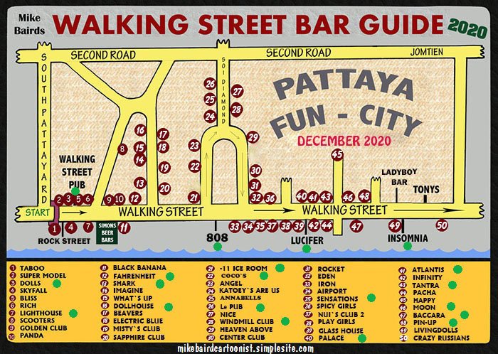 Actual Bar Guide Walking Street
