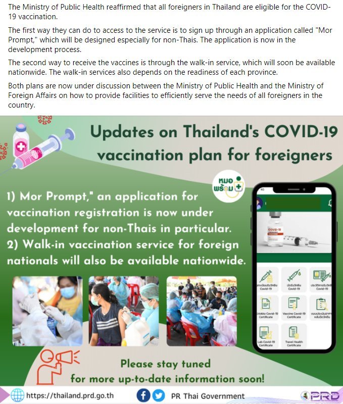 Covid-19 Vaccination for Foreigners