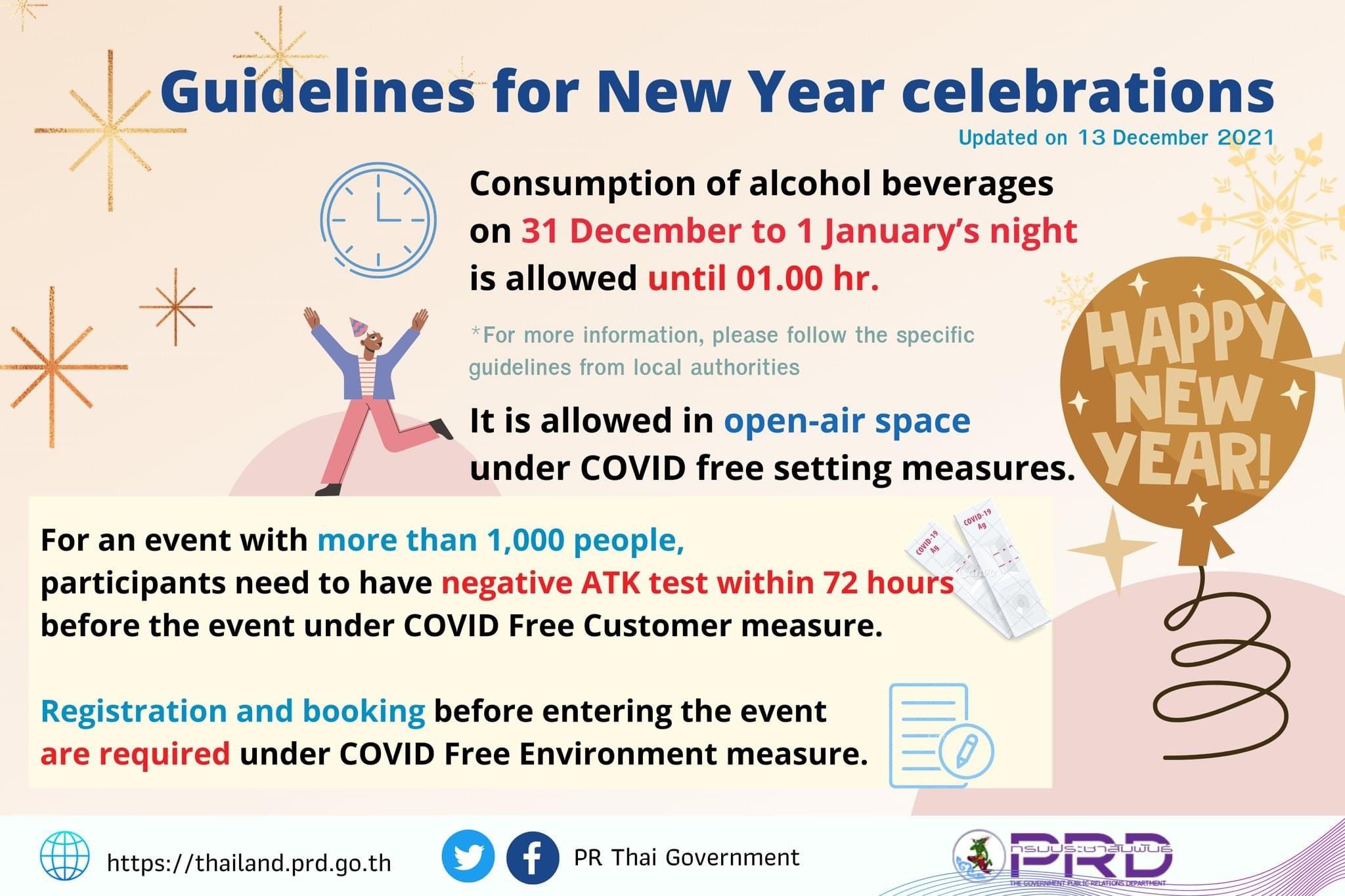 Guidelines for New Year Celebrations