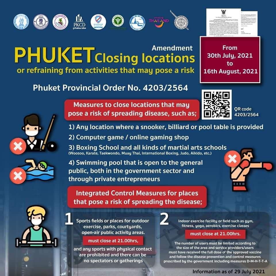 Phuket closing locations