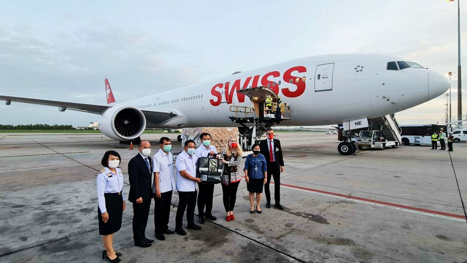 Switzerland donated 1.1 million antigen test kits and 102 ventilators to Thailand