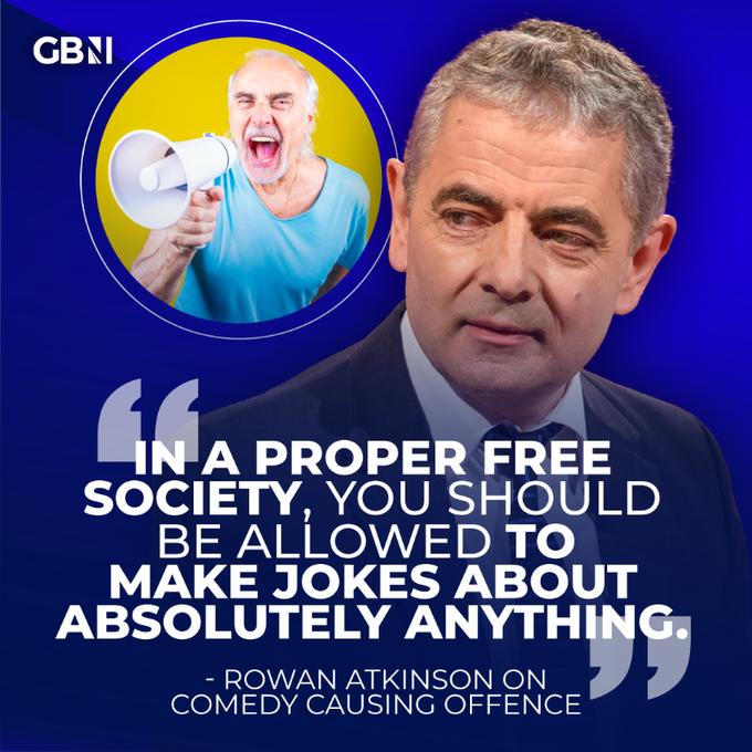 Rowan Atkinson about jokes