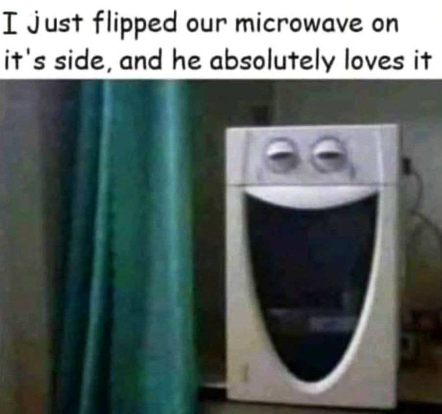 Smiling microwave