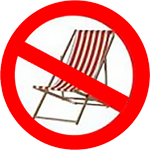 No Deck Chairs allowed on Beaches